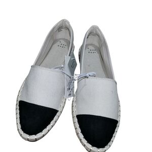 Women's Black and White Espadrilles
